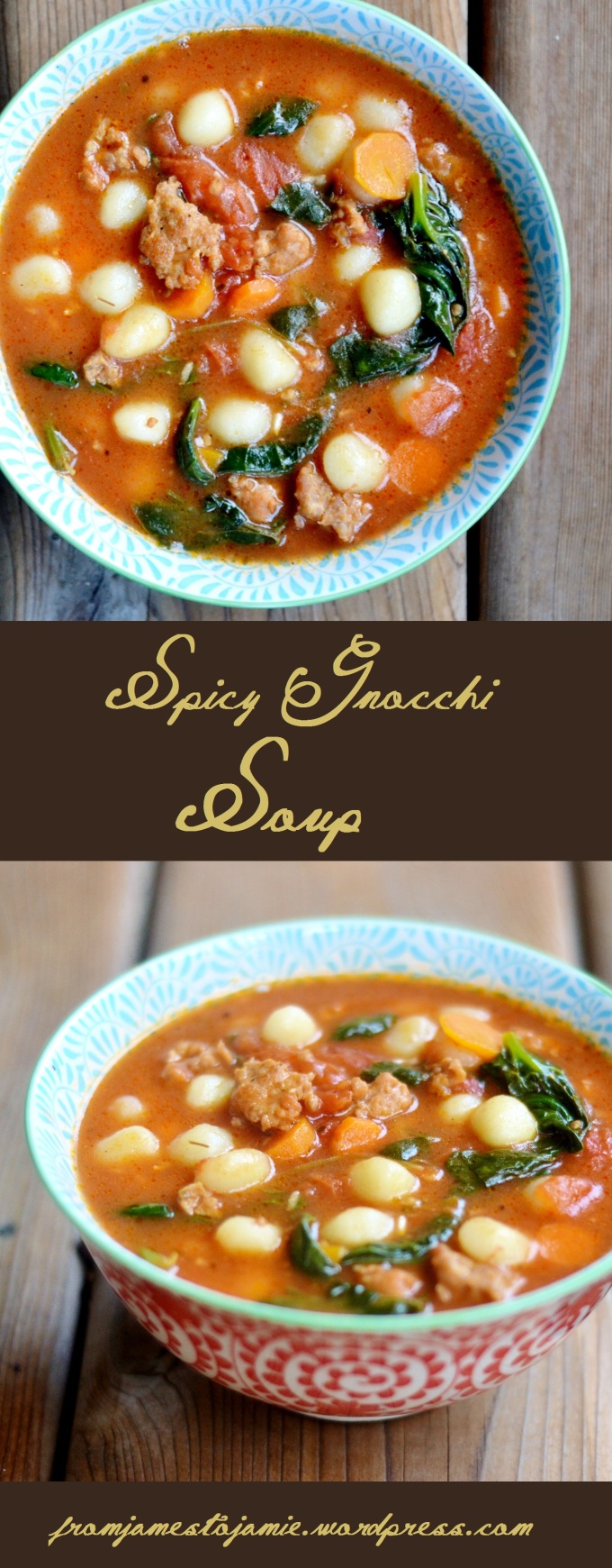 spicy gnocchi soup pinterest